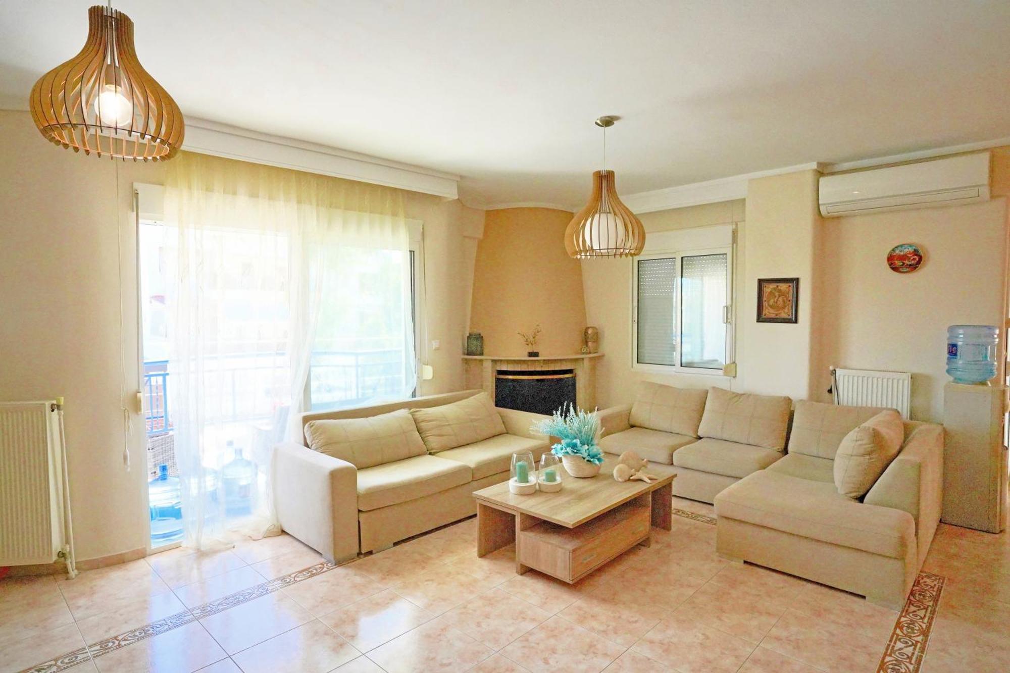 Lovely And Sunny Apartament 300M From Beach!! Peraia  Ngoại thất bức ảnh